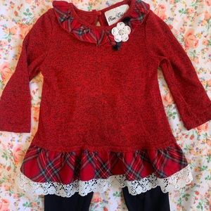 Rare Editions Red Christmas Set